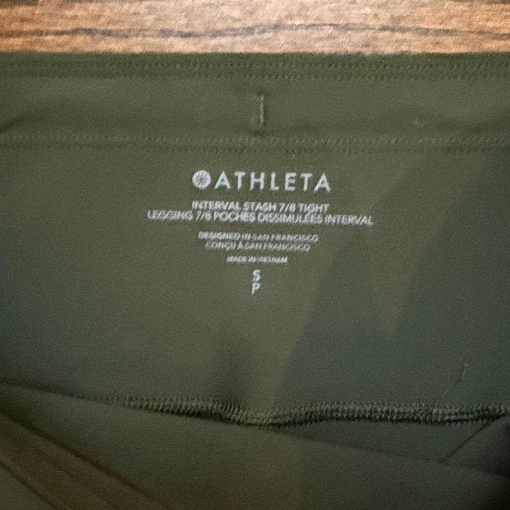 Athleta Interval Stash 7/8 leggings - Picture 2 of 3